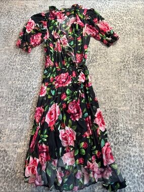 Icons Floral Wrap Dress